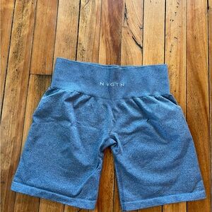 NVGTN Heather Blue Seamless Athletic Shorts